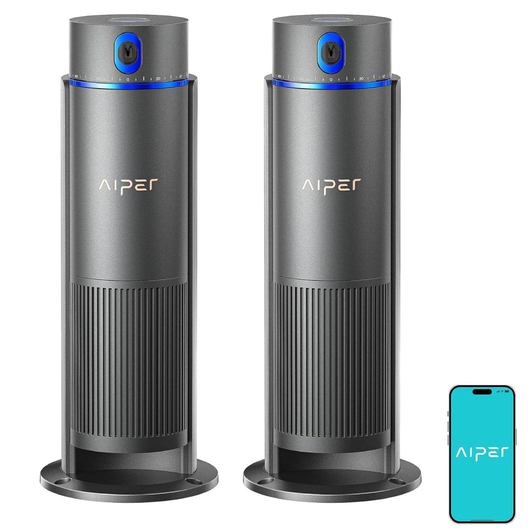 Aiper IrriSense 2 Système d’irrigation intelligent, arrosage multi-zones avec contrôle par application, programmation intelligente et capteur de pluie pour pelouses jusqu’à 440 m²