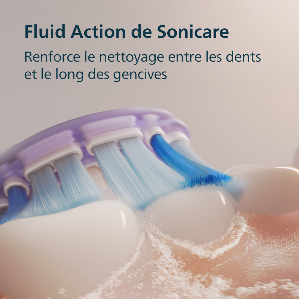 Philips Sonicare Series 7100 HX7421/01 Brosse à dents électrique avec application, capteur de pression, 4 modes de brossage, 3 niveaux d'intensité, coffret voyage USB - Noir