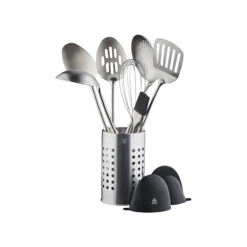 Björn Ensemble d'ustensiles de cuisine en acier inoxydable STAL - 10 pièces