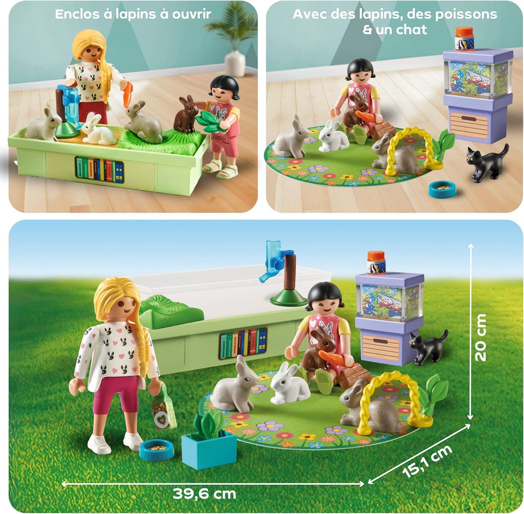 PLAYMOBIL Coffret Special Plus Fille avec Lapins (MPN : 71753)
