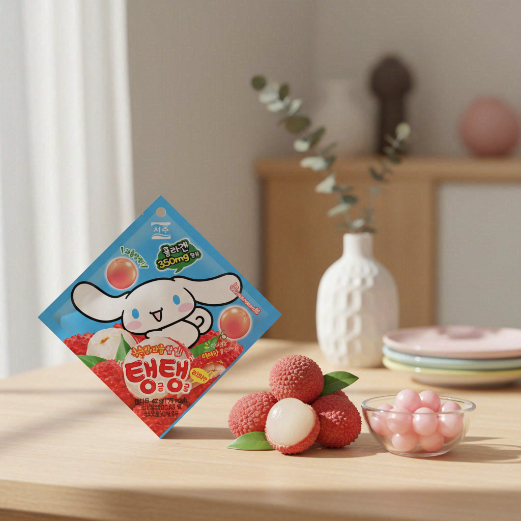 SEOJU Sanrio Tang Tang Bonbons gélifiés au litchi - 40g