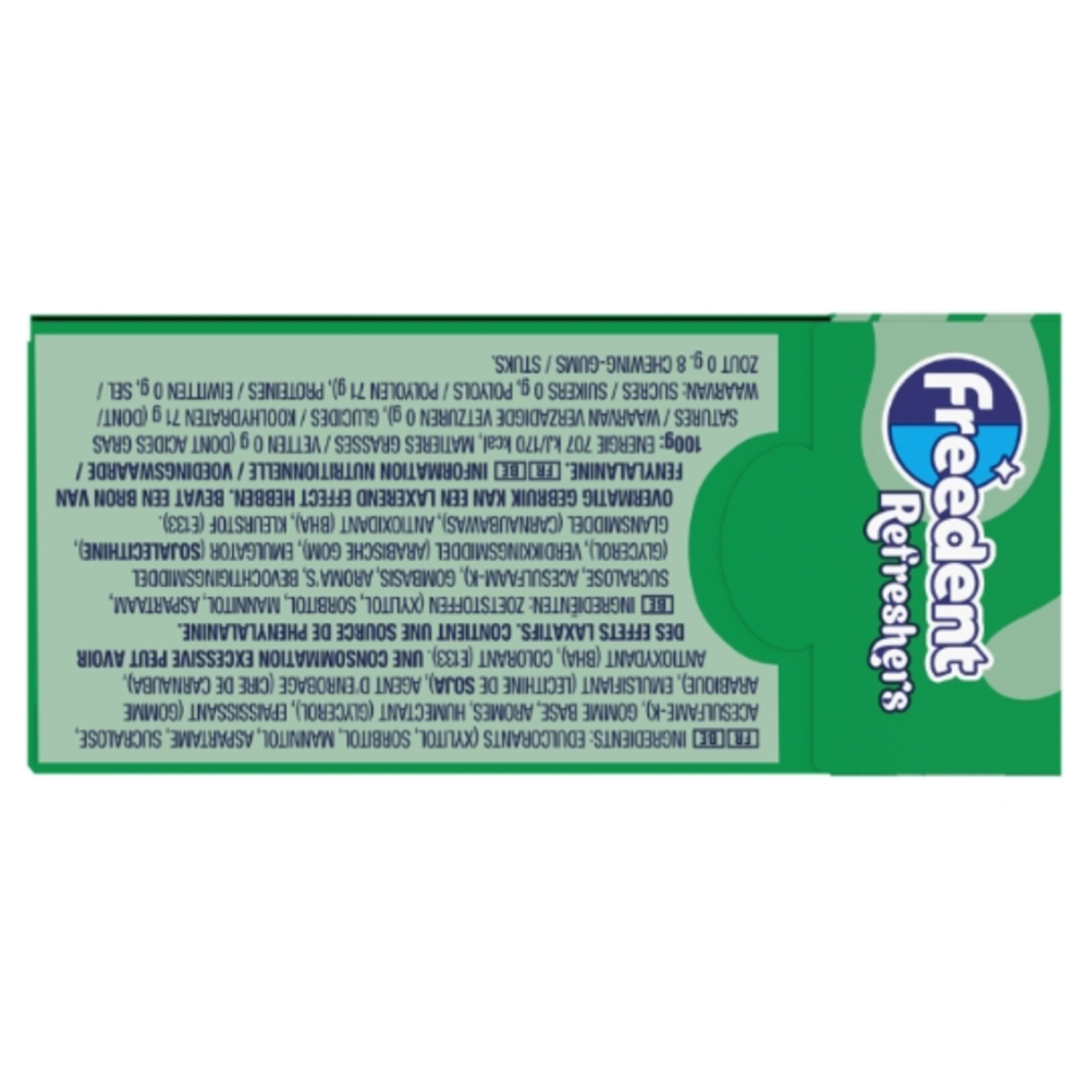 FREEDENT refresh menthe verte x1 18g