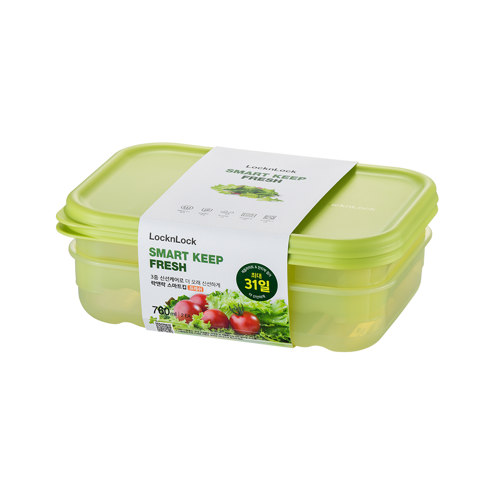 LocknLock FreshBlock rectangulaire 760 ml, 2 pièces