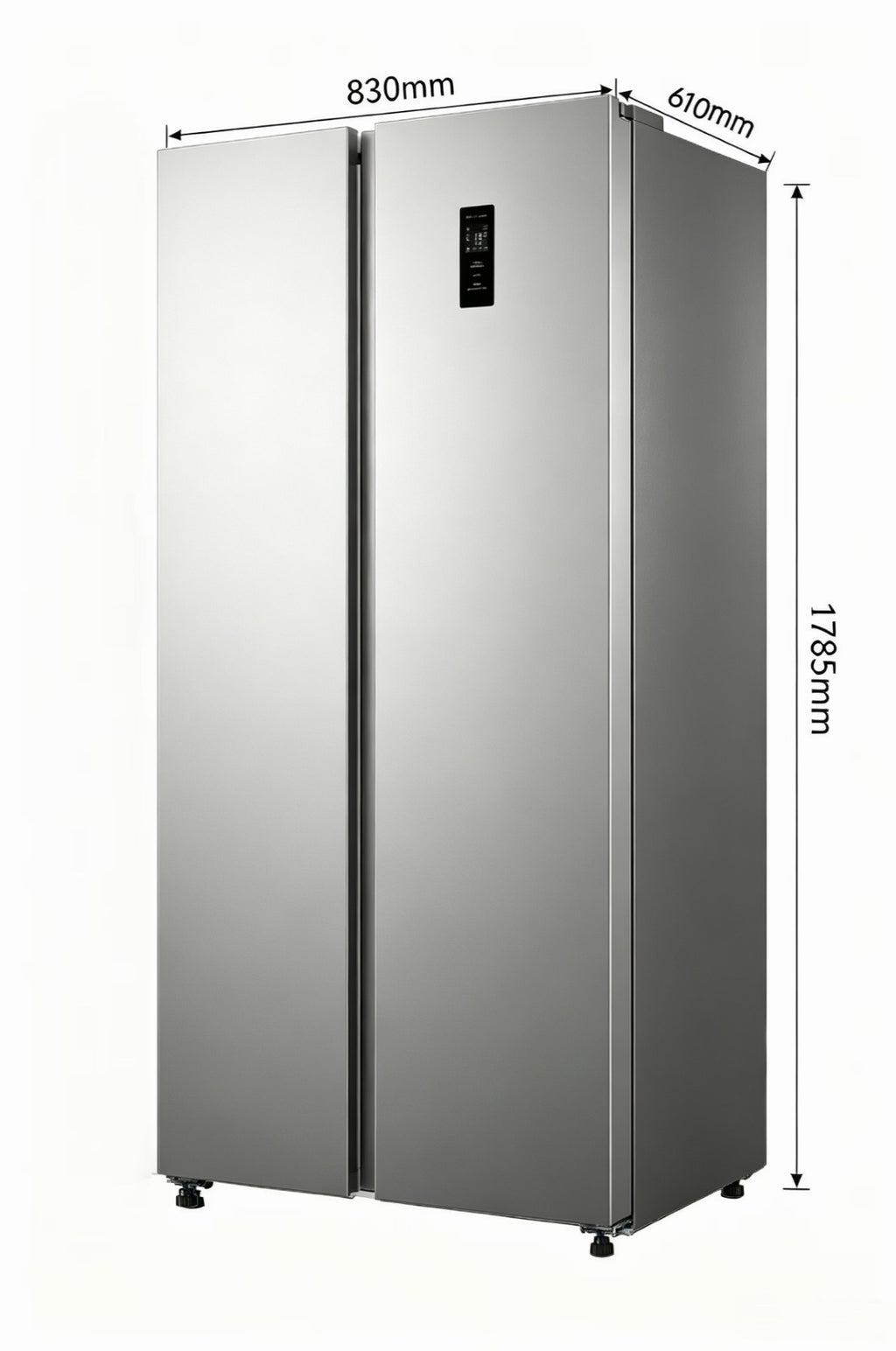 Sonlu CC-520WE 444L Grande capacité de, sans givre, fonctionnement ultra-silencieux à seulement 40 dB, refroidissement rapide et design argent clair[Classe énergétique E]