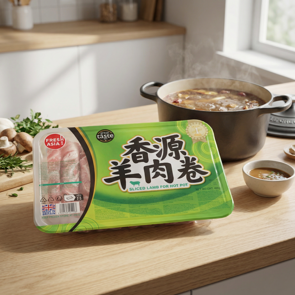 FRESHASIA Agneau tranché pour fondue chinoise - 400 g