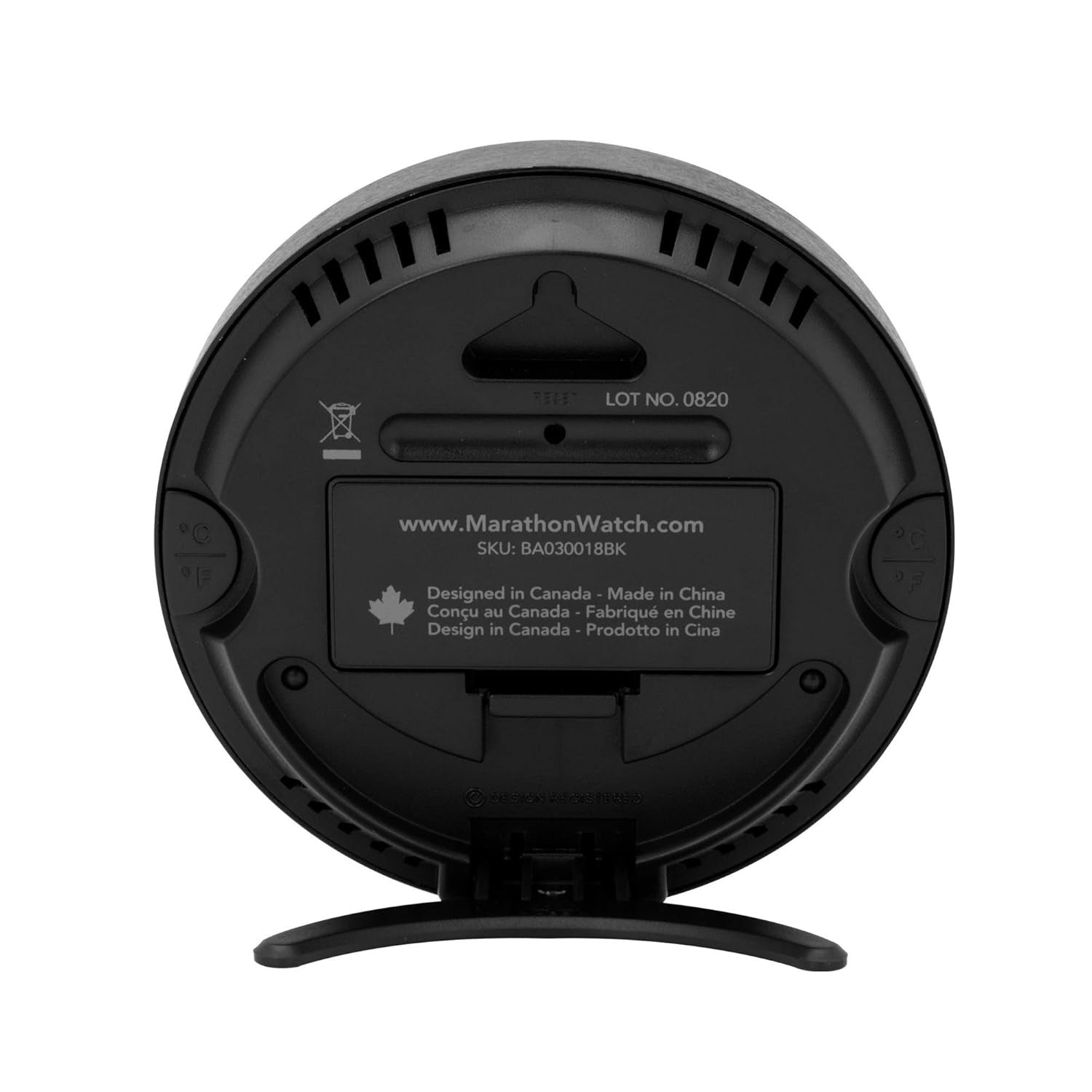 Marathon Austin - Thermo-hygromètre intérieur sans fil - Mesure température et humidité intérieures - Indicateur de confort - Enregistrement quotidien min-max - Design compact
