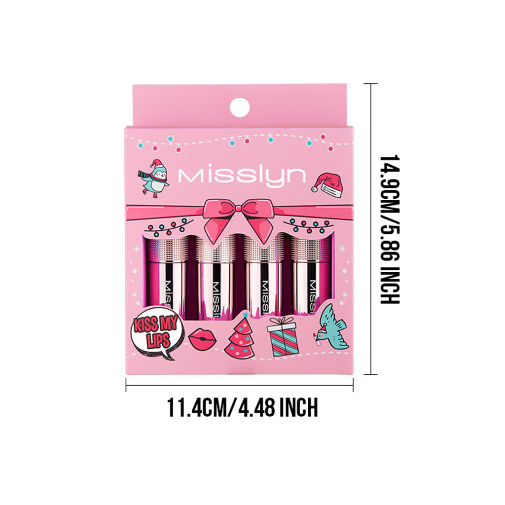 Misslyn Embrasse mes lèvres Coffret 1 (95 Pause café + 110 Tu es une brique + 192 Papillons dans le ventre + 198 Sois mon miel)