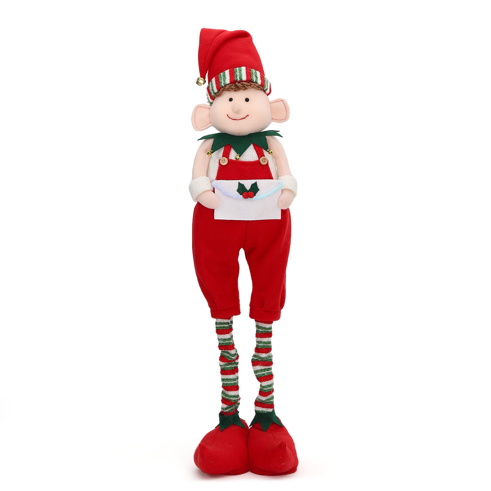 Lutin de Noël avec pieds à hauteur réglable - 48-70 cm