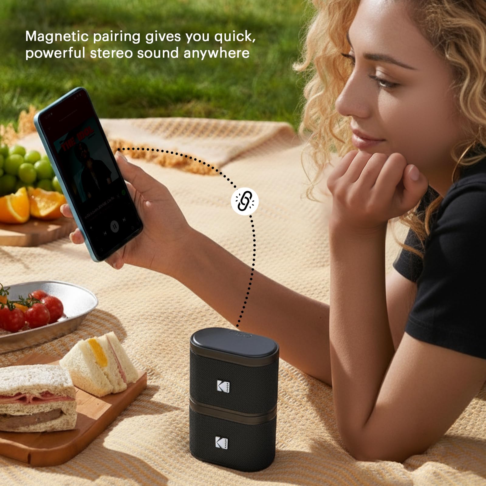 Kodak Soundbrix Enceinte Bluetooth - noir