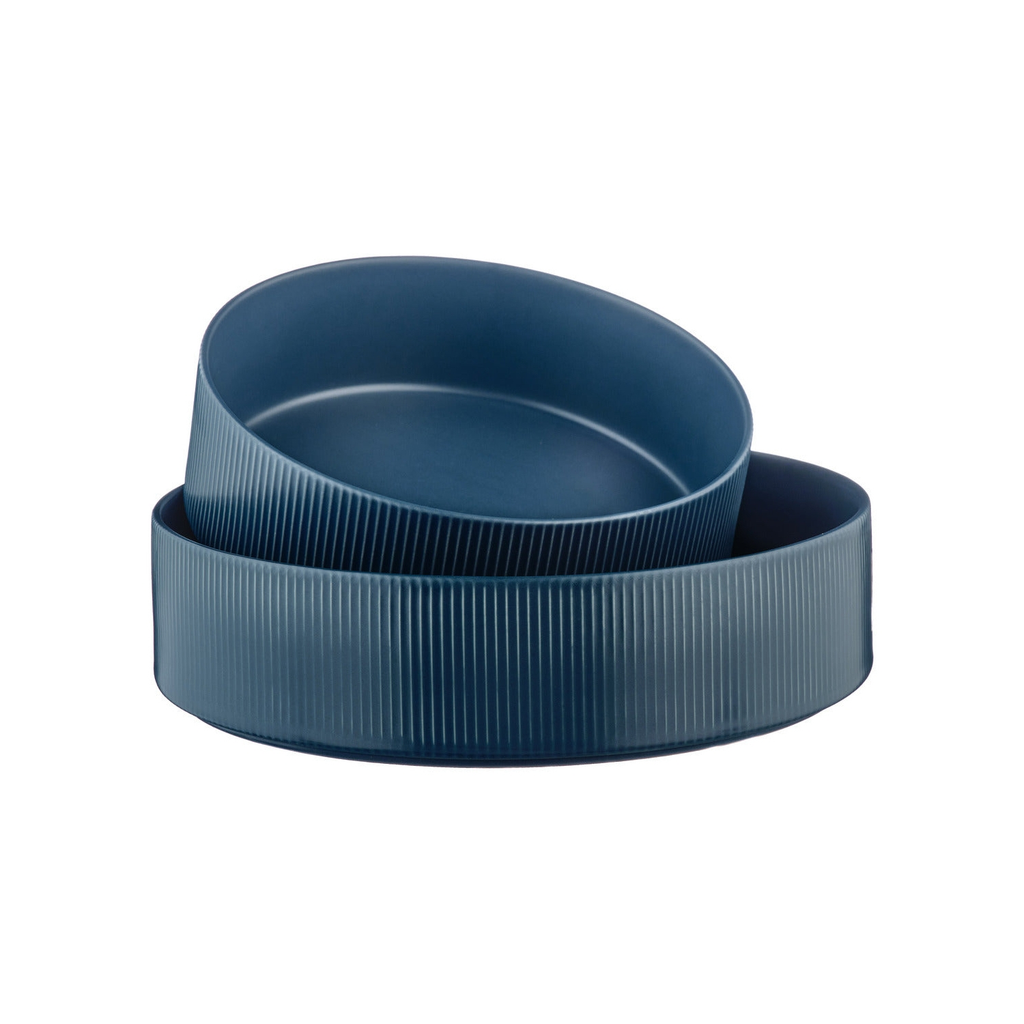 Björn Lot de 2 saladiers SCANDI Ø 21,5 cm et Ø 27,5 cm - Bleu marine
