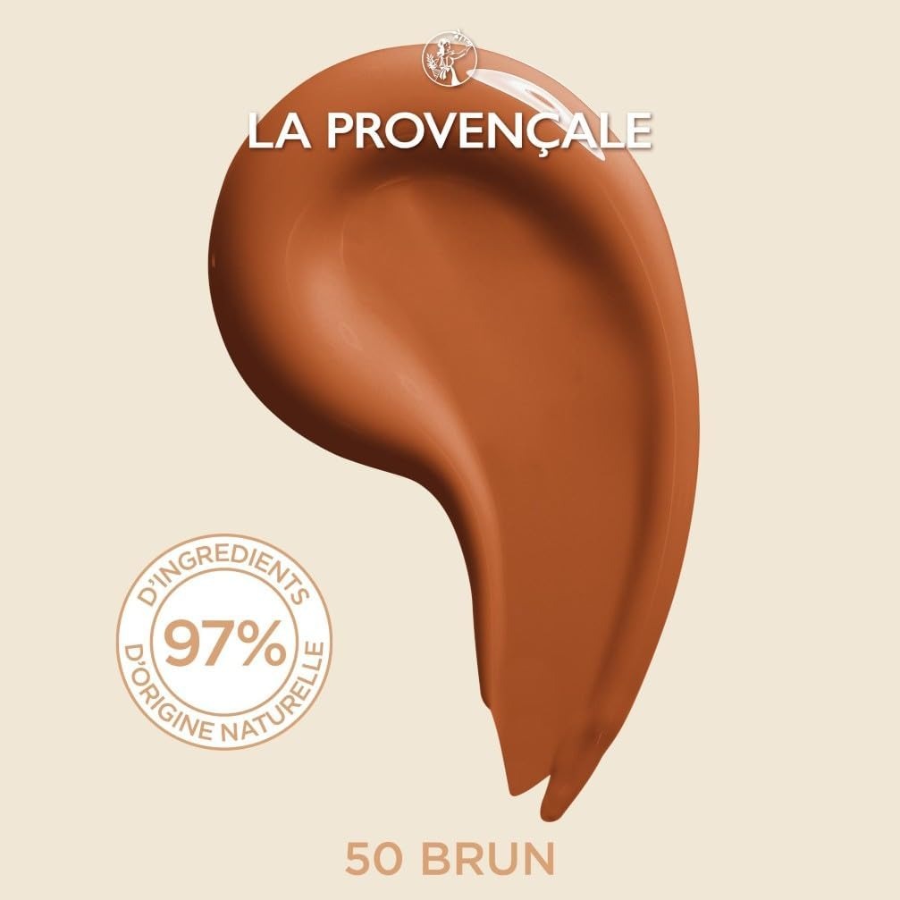 La Provençale Bio Fond de Teint Teinté Soin Léger 50 Brun, 30 ml