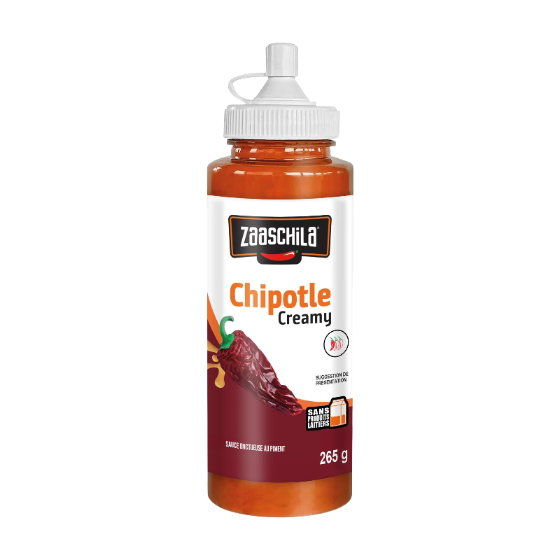 ZAASCHILA Sauce mexicaine chipotle crémeuse au piment jalapeño 265 g