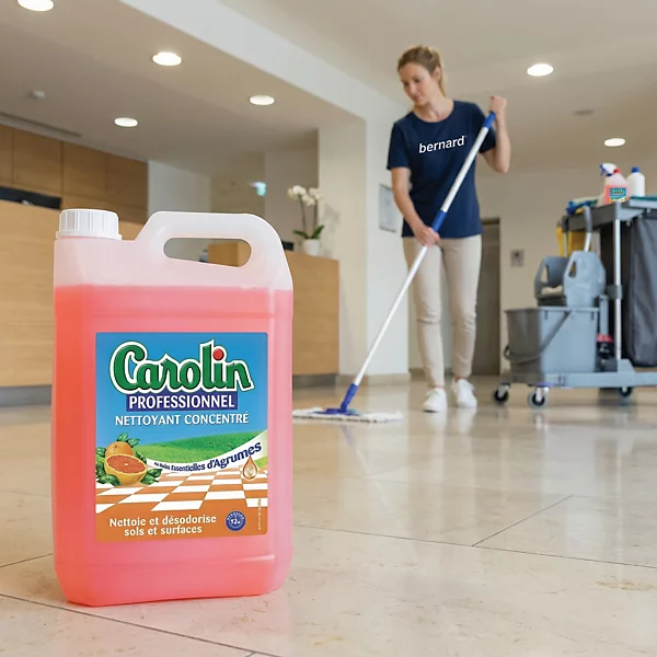 CAROLIN Nettoyant multi-usages concentré professionnel aux huiles essentielles d'agrumes 5 L