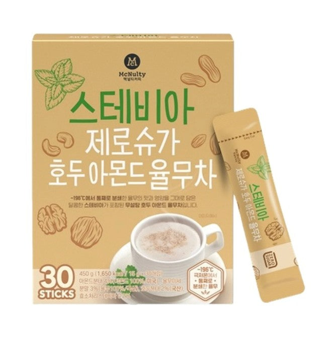 McNulty Lot de 30 sachets de thé Yulmu aux noix, amandes et stévia - 450 g