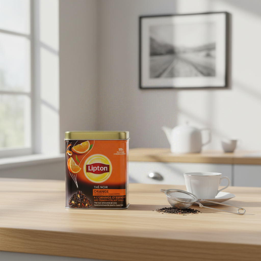 LIPTON Thé noir en vrac Orange d'Espagne 150g