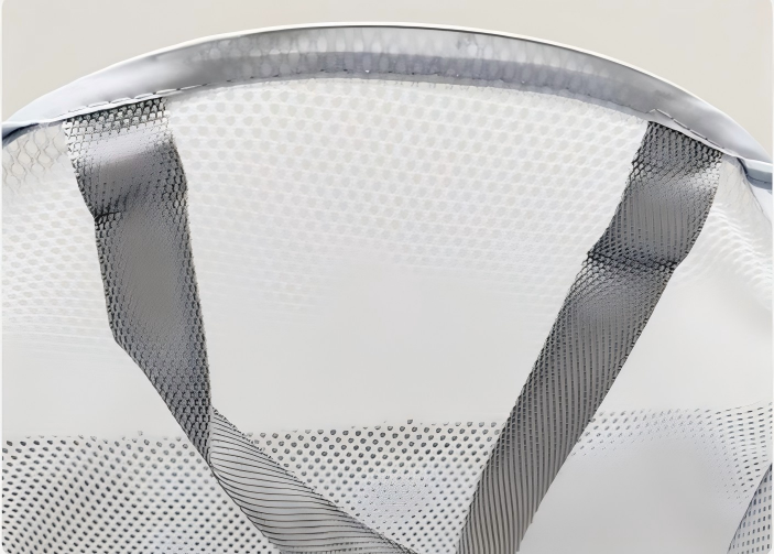 ANQI Lot de 2 paniers à linge pliables en maille - Gris