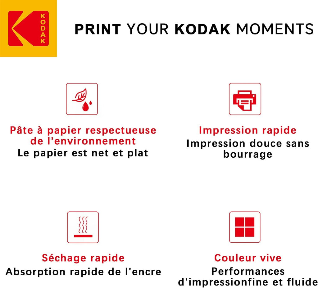 Kodak Papier d’art - 50 feuilles A6 (10 x 15 cm), 210 g/m²