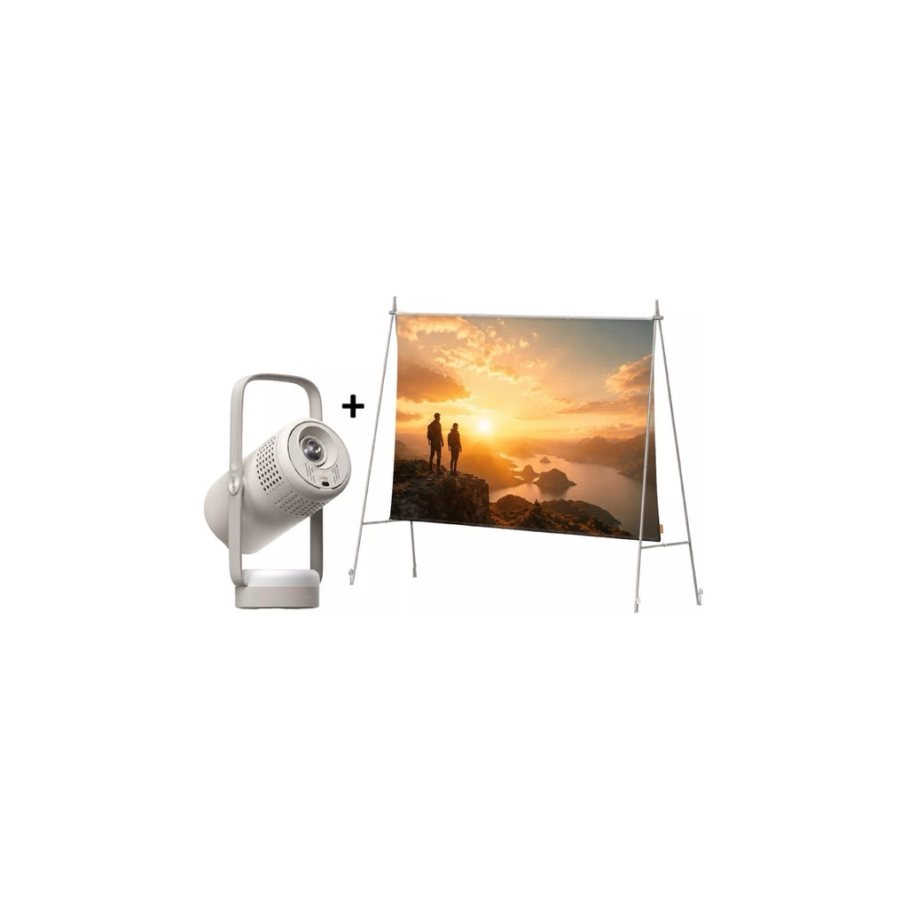 XGIMI Vibe One Match Night Collection - UE - Vibe One Projecteur Portable + Écran de Projection avec Support