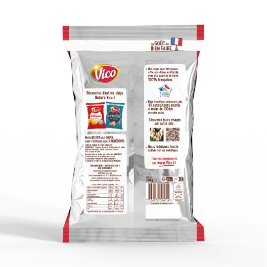 Vico Chips de Pommes de Terre Ondulées Extra Croustillantes, 150 g