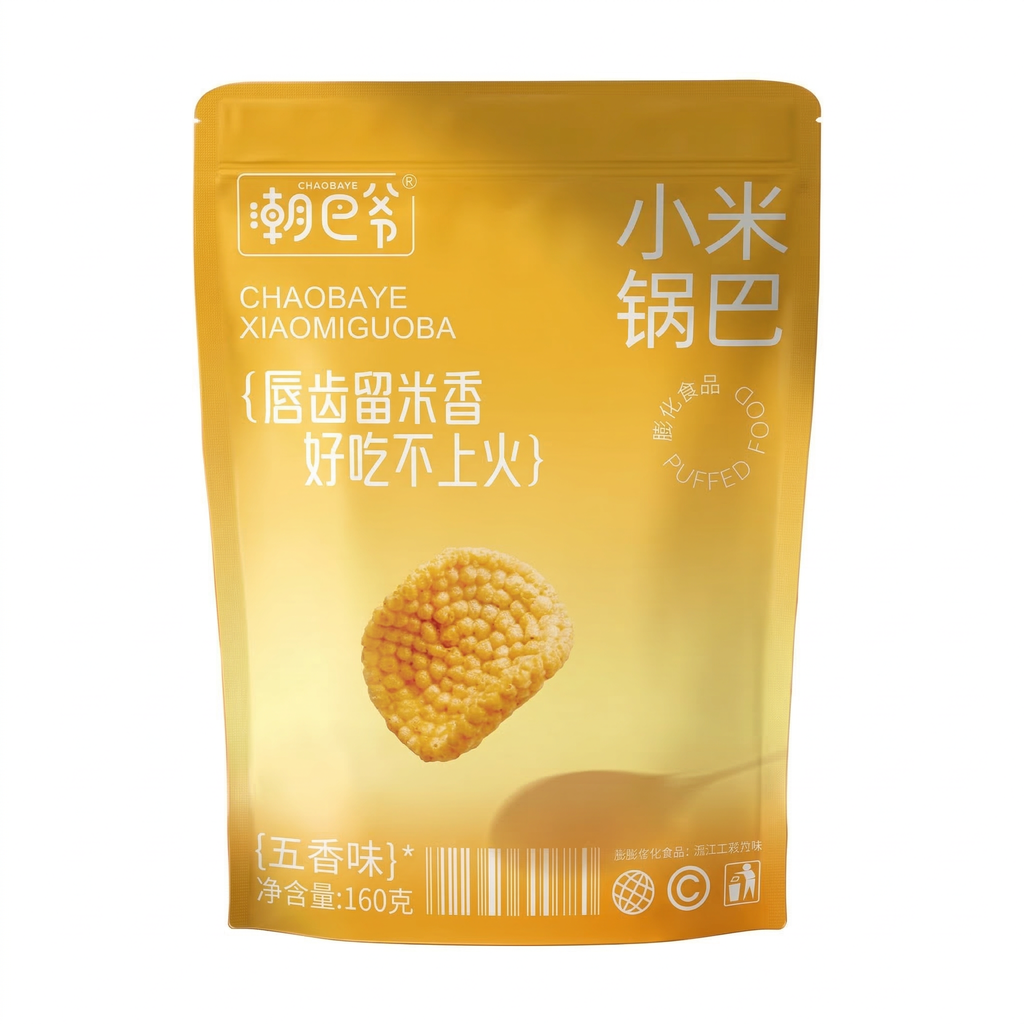 Chao Ba Ye Craquelin de riz Xiaomi Saveur cinq épices 160 g