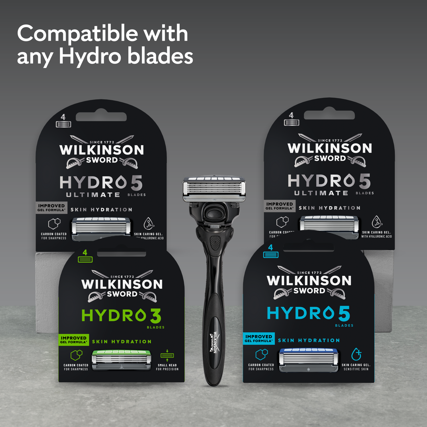 WILKINSON SWORD Hydro 5 Ultimate - Rasoir Pour Homme - 1 Manche + 5 Recharges