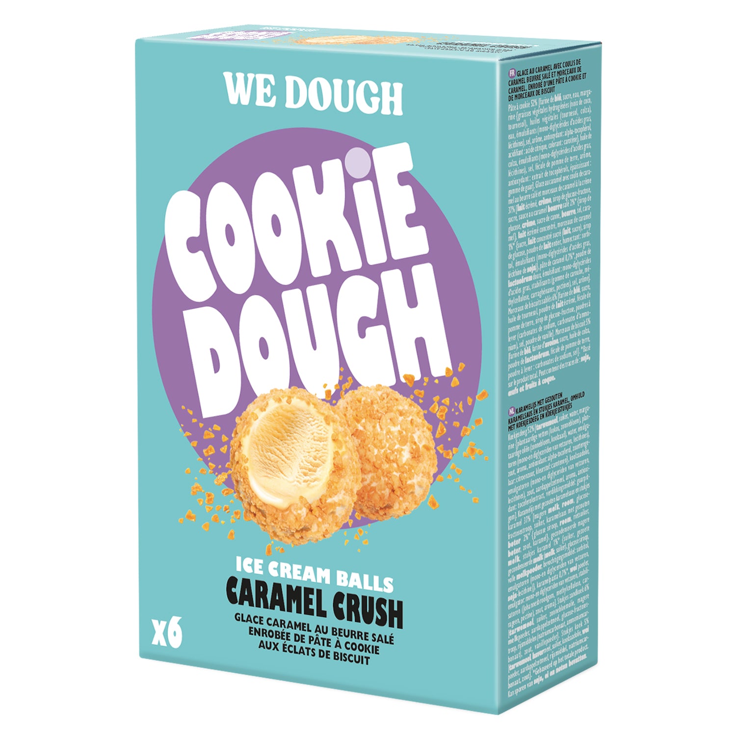 Boules glacées Caramel croquant x6 180 g