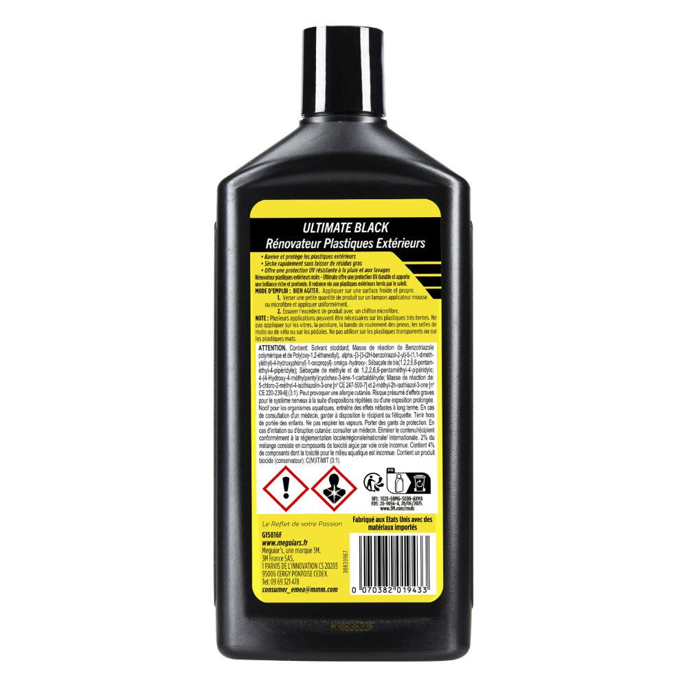 Meguiar's® Ultimate Black Plastic Restorer G15816F, 16 OZ (473 ml), 6/CV
