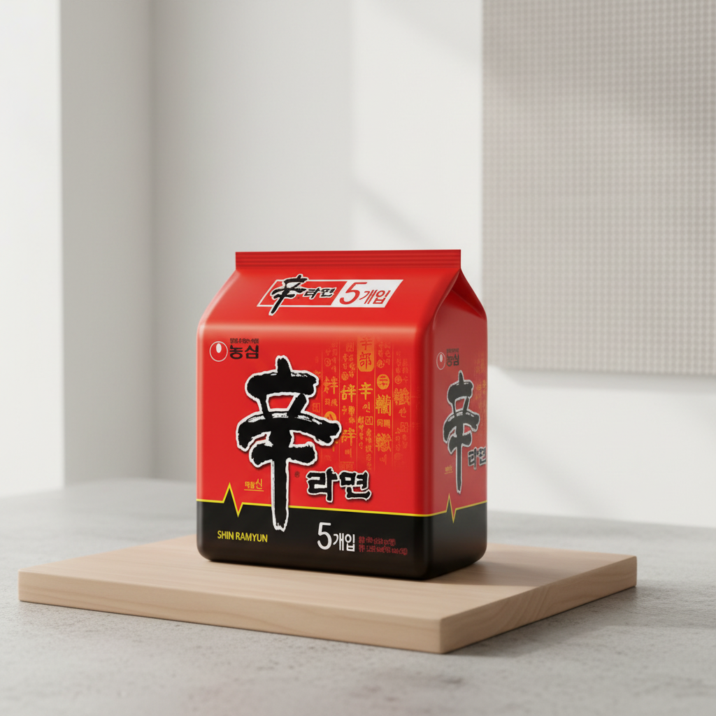 Nongshim Shin Ramyun Nouilles instantanées épicées - 5 x 120 g