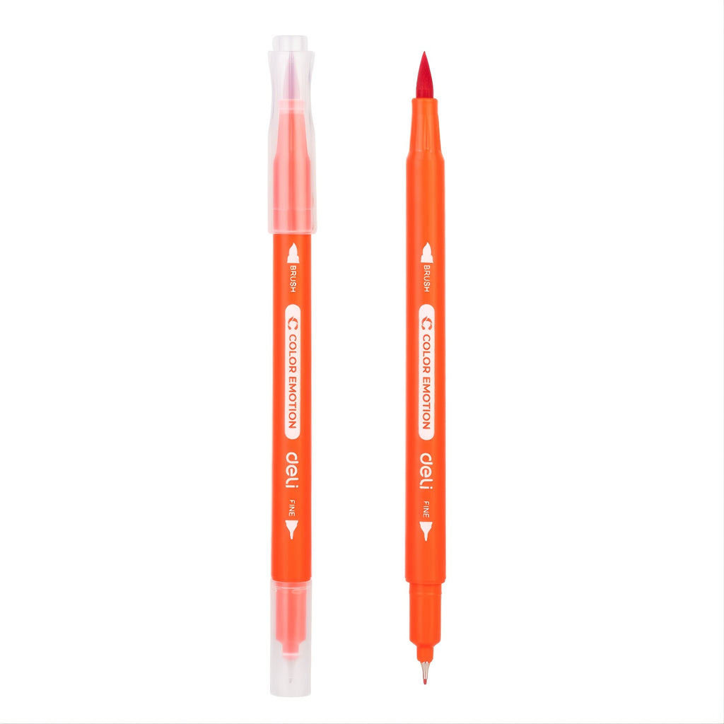 Deli Set de 24 feutres à eau double pointe