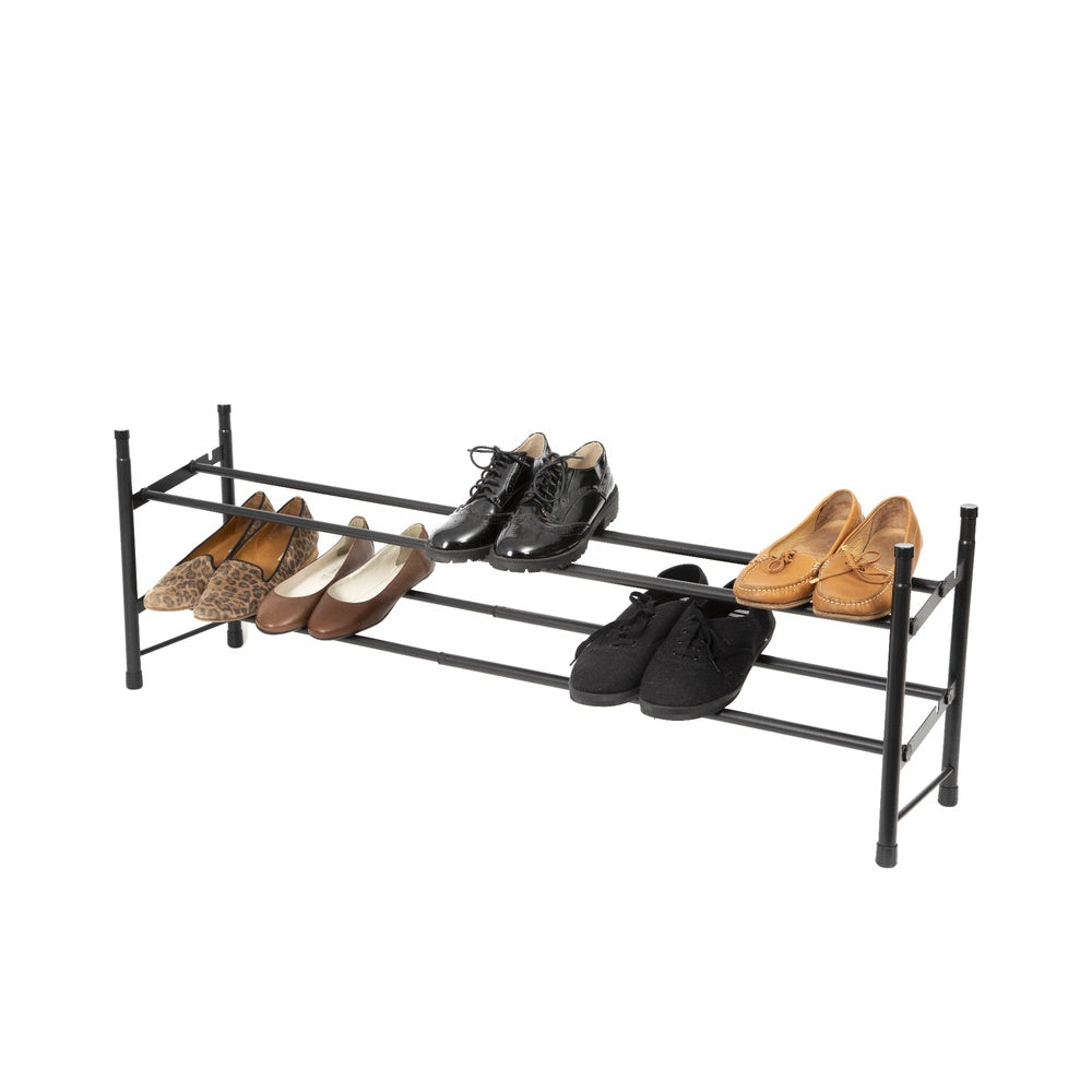 COMPACTOR Stilito Étagère à Chaussures Extensible et Empilable Noir