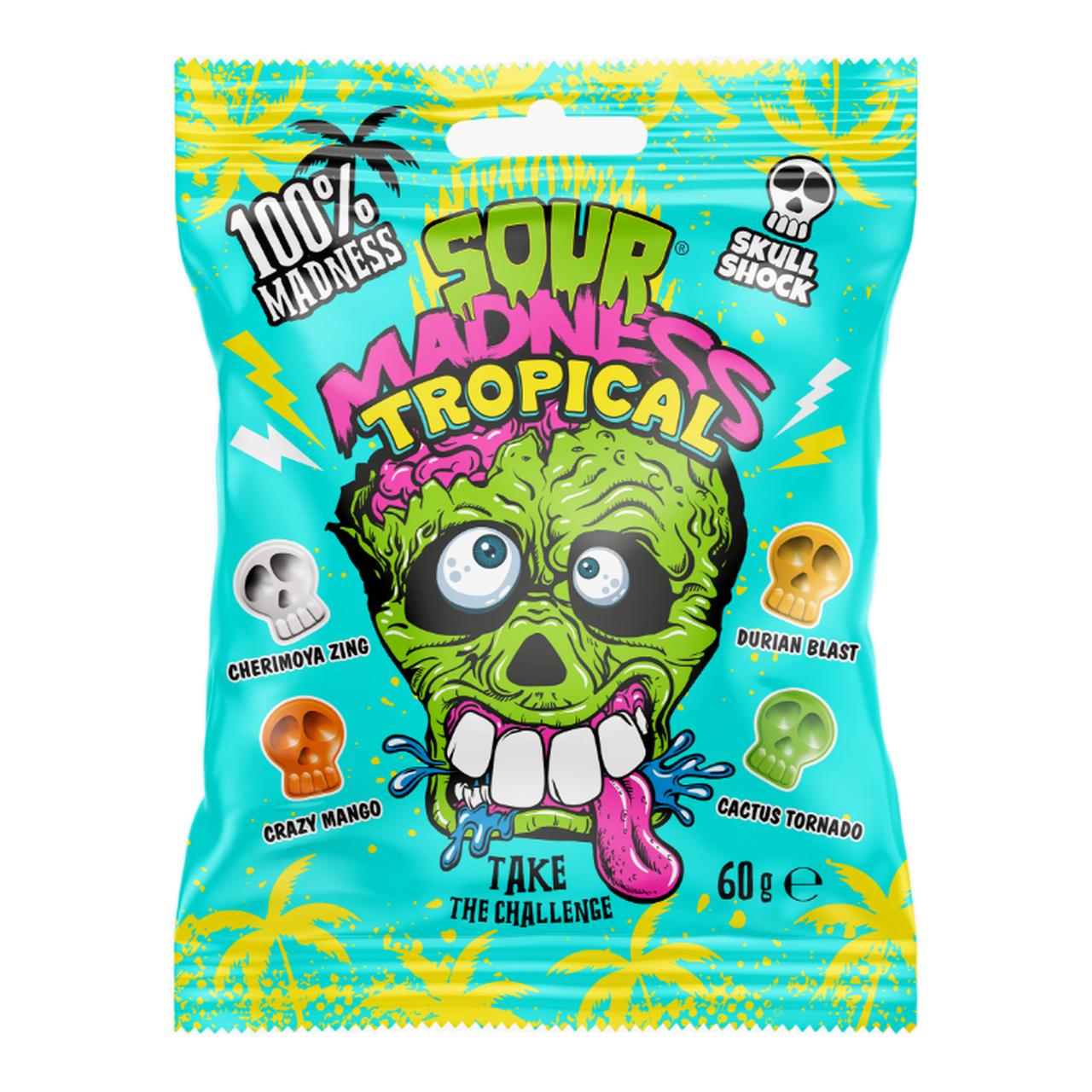 Sour Madness Tropical Bonbons acidulés - 60 g