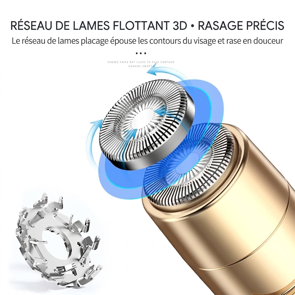 K·SKIN KD505 Épilateur pour femmes/Tondeuse féminine, conception légère et portable, alimentation par pile AA, coupe précise pour plusieurs zones, outil de soins personnels quotidiens