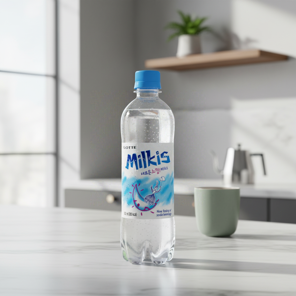 LOTTE MILKIS Boisson gazeuse lactée au yaourt - 500 ml