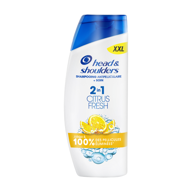HEAD & SHOULDERS - Shampoing 2en1 Citrus Fresh - 625ml