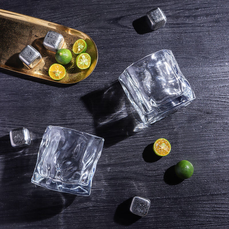 BJ Verres à Whisky 250ml, Set de 2 Pièces