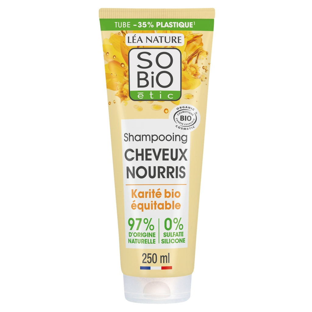 SO'BIO ETIC Shampoing Nourrissant pour Cheveux secs à très secs Karité Bio 250ML