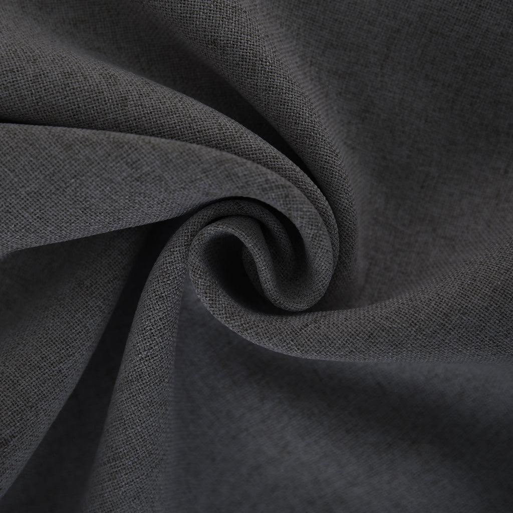 Deconovo housse de coussin en tissu lin - gris foncé - 50 x 50 cm - 1 pièce
