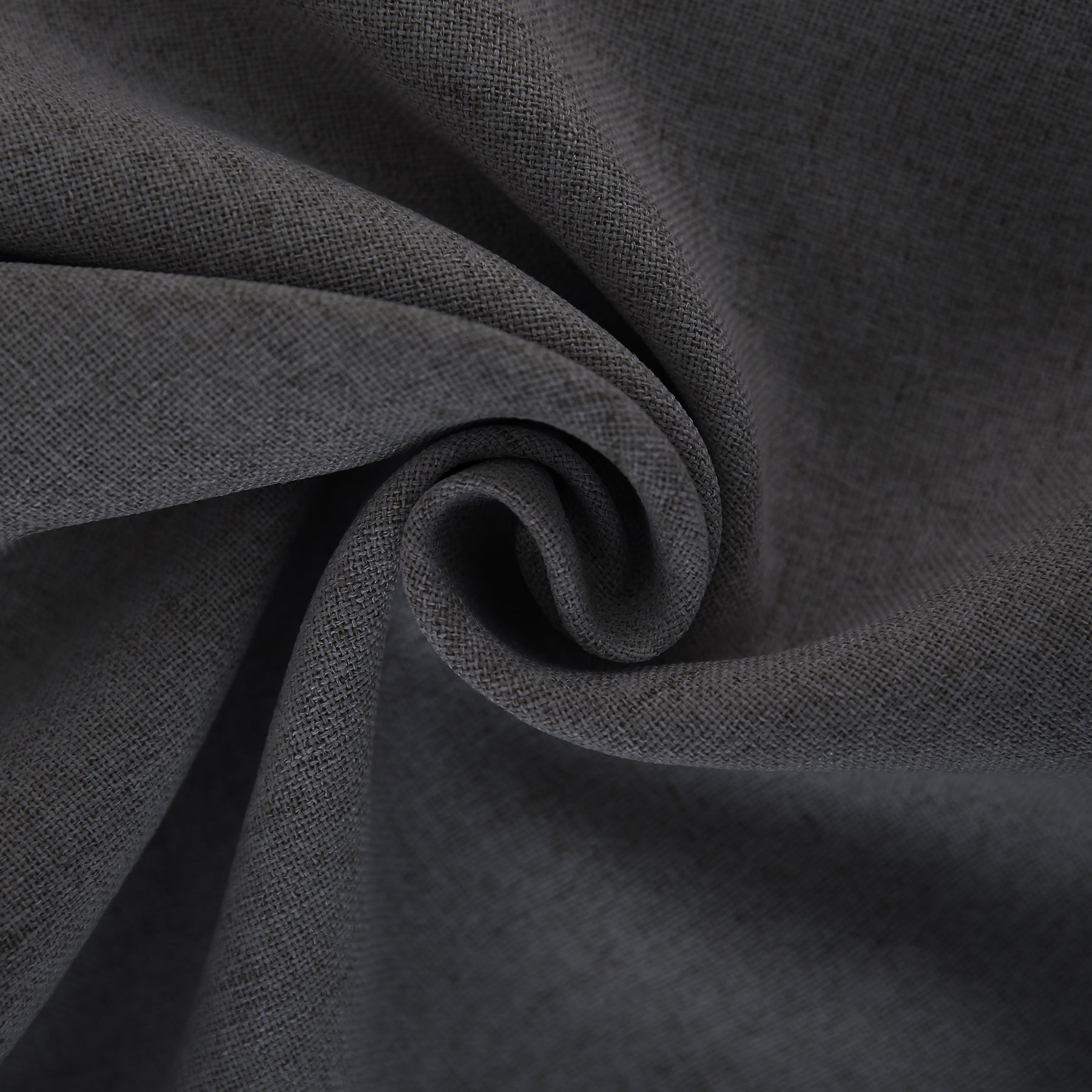 Deconovo housse de coussin en tissu lin - gris foncé - 50 x 50 cm - 1 pièce