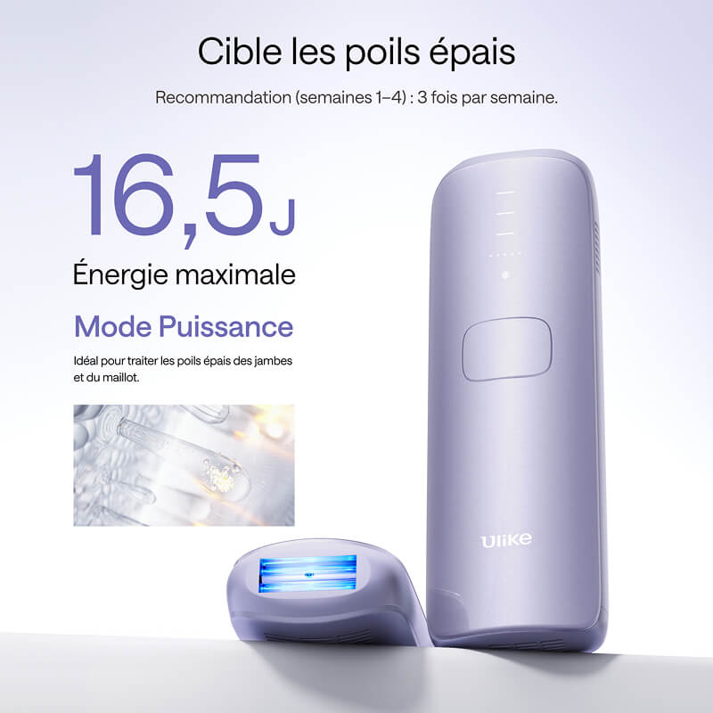 Ulike Air 3 appareil d’épilation à lumière pulsée (IPL) pour le visage et le corps, à utiliser à domicile, alternative à l’épilation au laser