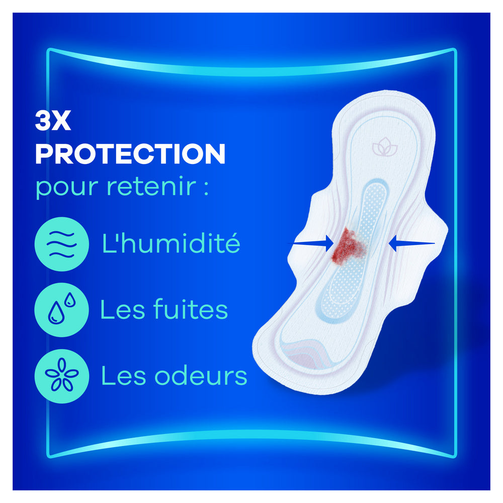 Always Serviettes hygiéniques Ultra jour longue (Taille 2) avec ailettes 26 serviettes super absorbantes ultra fines