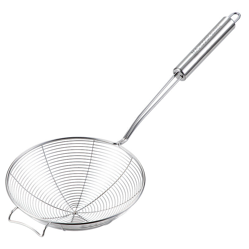 Maxcook Écumoire et cuillère à égoutter en acier inoxydable 304, pour cuisiner et faire frire, ustensiles de cuisine, tamis à fil, cuillère à pâtes, 20 cm, MCCU2403