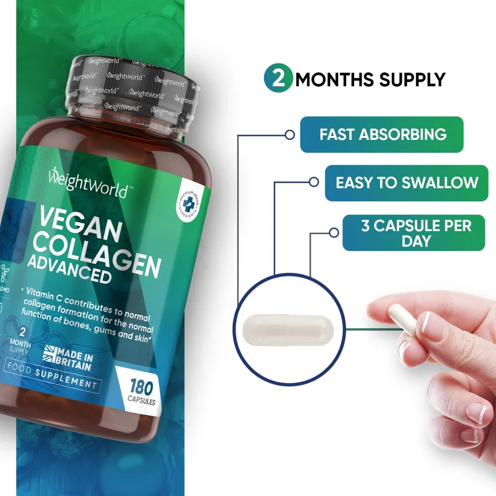 WeightWorld Collagène végan avancé 180 gélules
