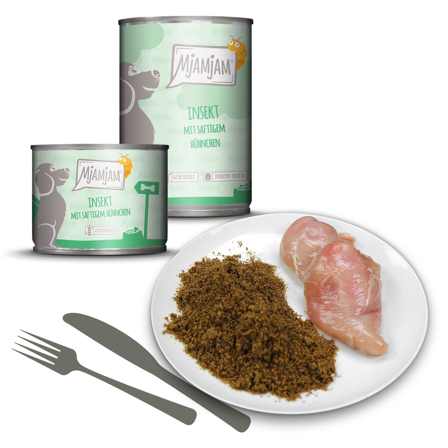 MjAMjAM Nourriture humide pour chien au poulet 200 g