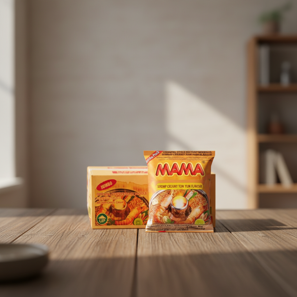 MAMA nouilles instantanées saveur Tom Yum crevette crémeuse carton 20 x 90 g