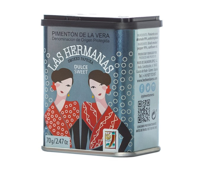 LAS HERMANAS pimenton de la vera doux fume aop 70g