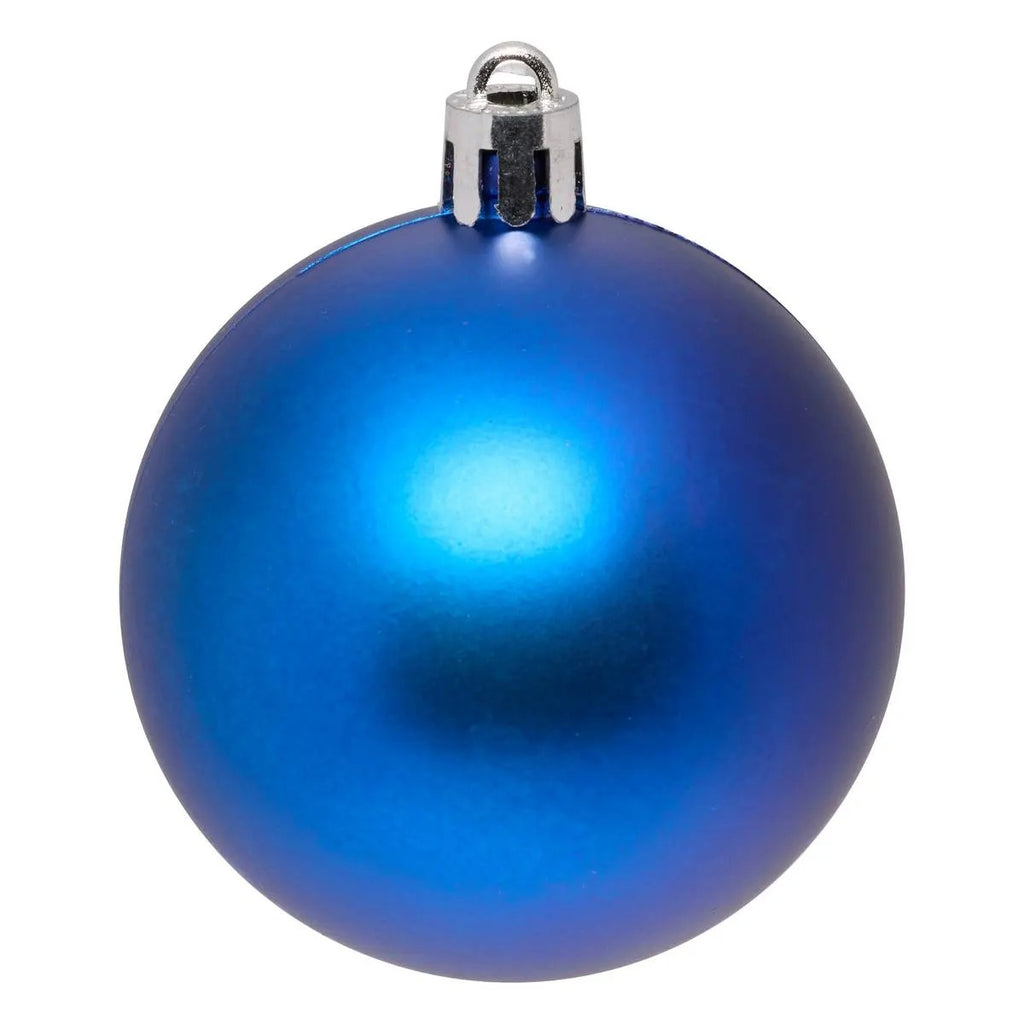Atmosphera Lot de 18 Boules de Noel Bleu Nuit