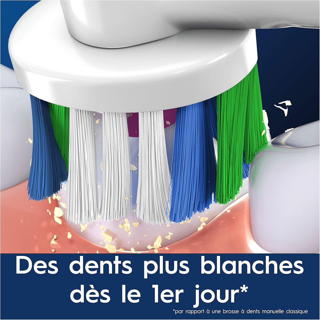 Oral-B Pro 3D White EB18-4 - Brossettes de Rechange pour Brosse à Dents Électrique - Pack de 4