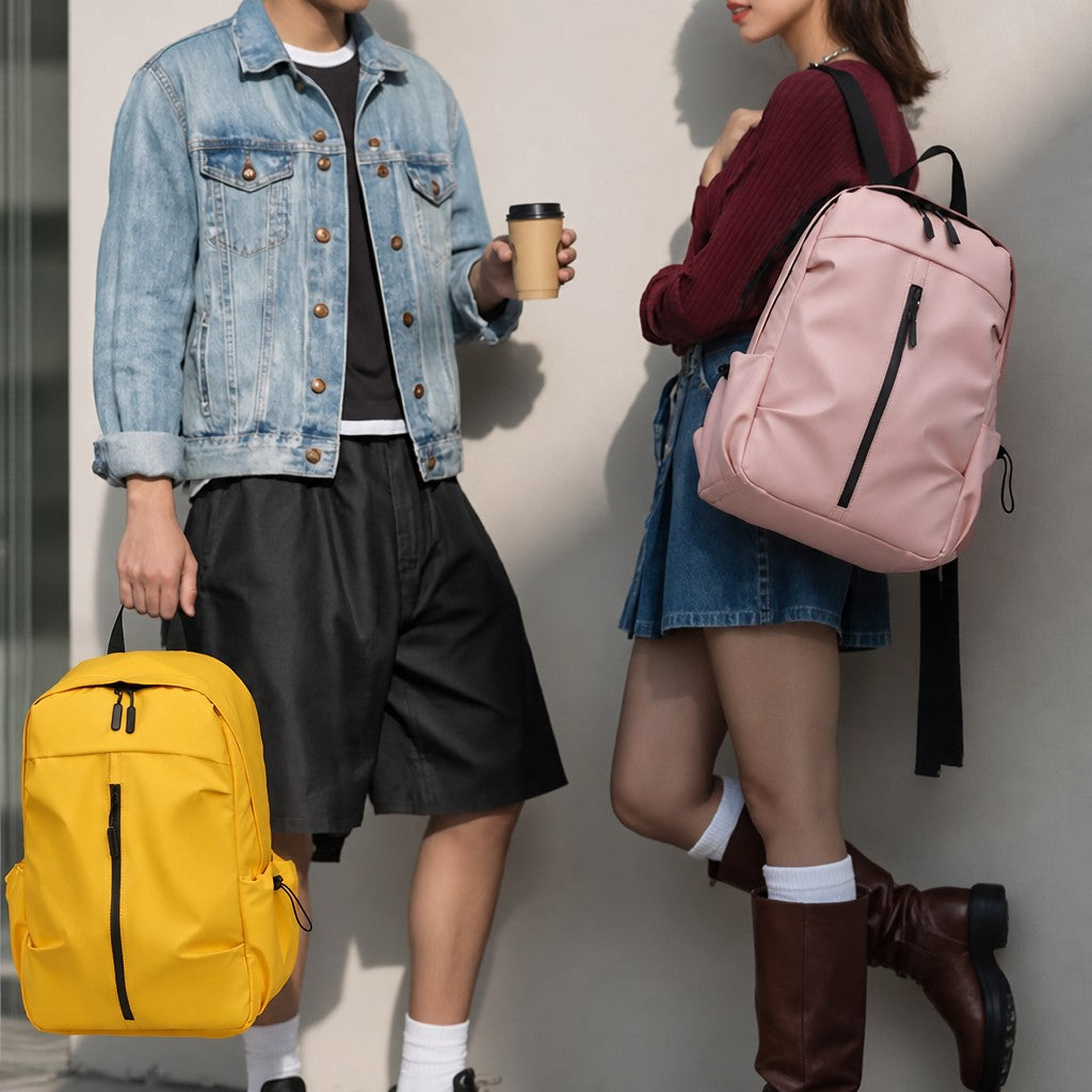 Sac à dos ordinateur portable 15,6 pouces léger hydrofuge résistant à l'usure sac à dos décontracté sac à dos polyvalent pour école voyage quotidien extérieur