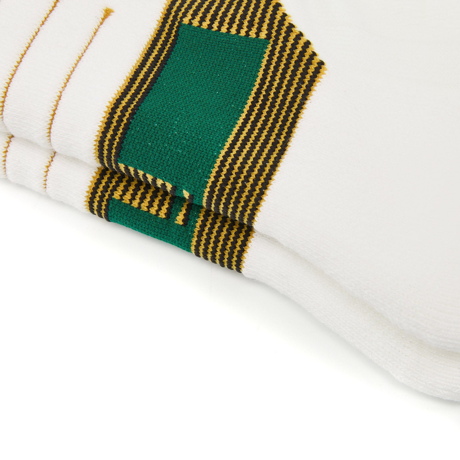 LI-NING Chaussettes mi-longues de basket-ball résistantes, confortables et respirantes blanc laite / vert sable XL