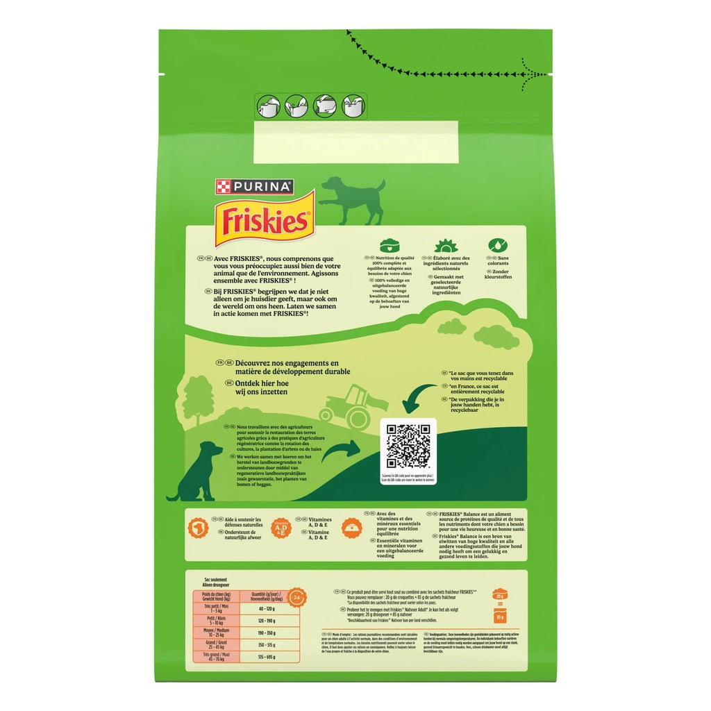Friskies Vitafit Balance Biscuits pour chien au poulet et aux légumes - 3 kg